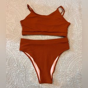 High waisted bikini set